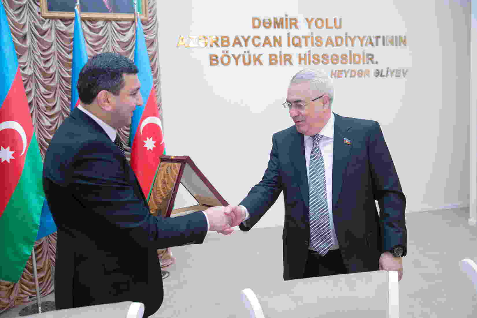 Azərbaycan Dəmir Yolları QSC-də gənclərlə görüş keçirilib - FOTOLAR